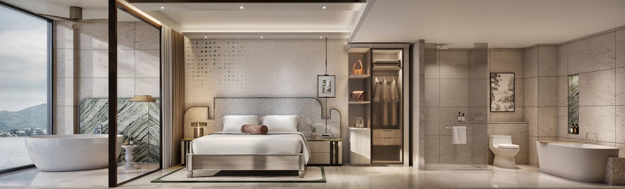 Спальня 1BR · ракурс 2